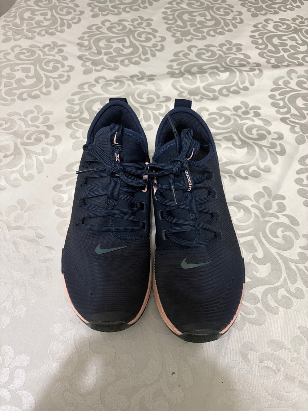 Nike Women’s Navy with Pink Accent Athletic Running Sneakers